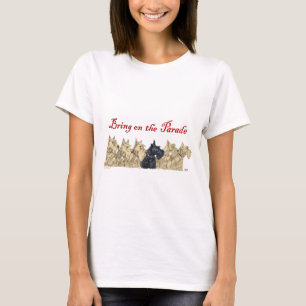 T-shirt Colliers Patriotiques pour Terriers Écossais