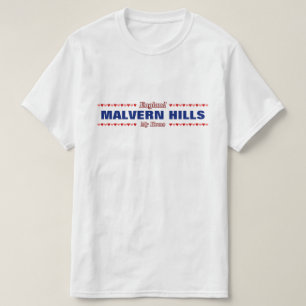 T-shirt COLLINES de MALVERN - ma maison - l'Angleterre ;