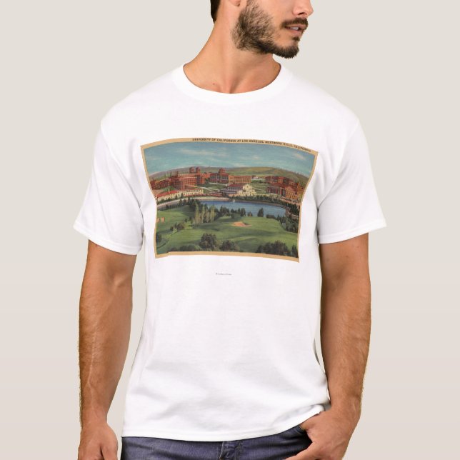 T-shirt Collines de Westwood, CA - vue de campus (Devant)