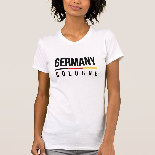 T-shirt Cologne Allemagne (Devant)