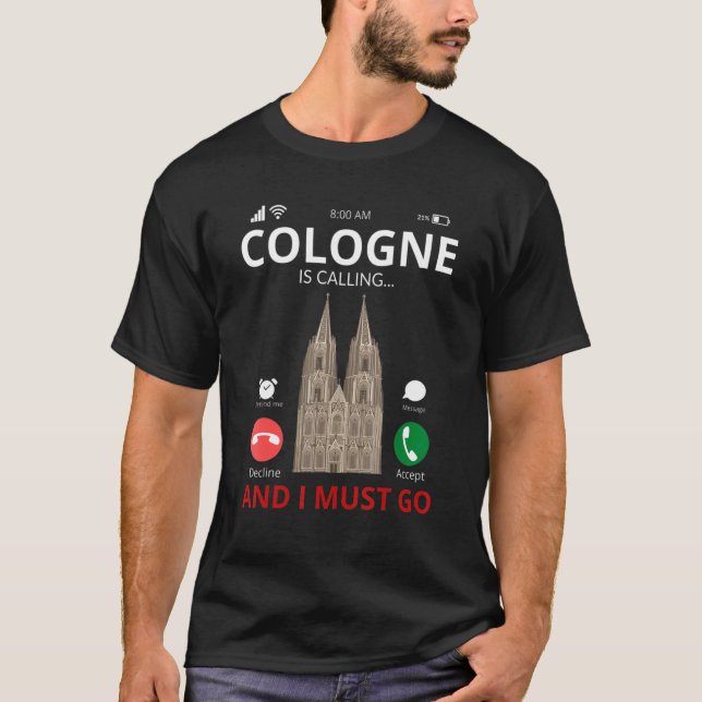 T-shirt Cologne appelle Allemagne Souvenir (Devant)