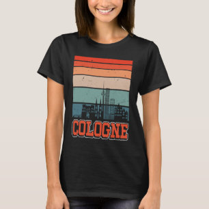 T-shirt Cologne Skyline Retro Vintage Souvenir Cologne 3