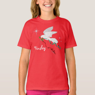 T-shirt Colombe blanche