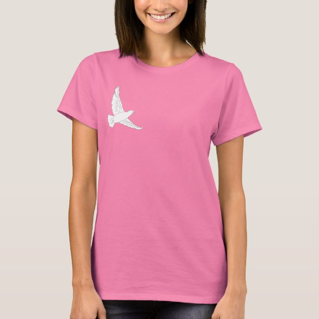 T-shirt Colombe blanche (Devant)