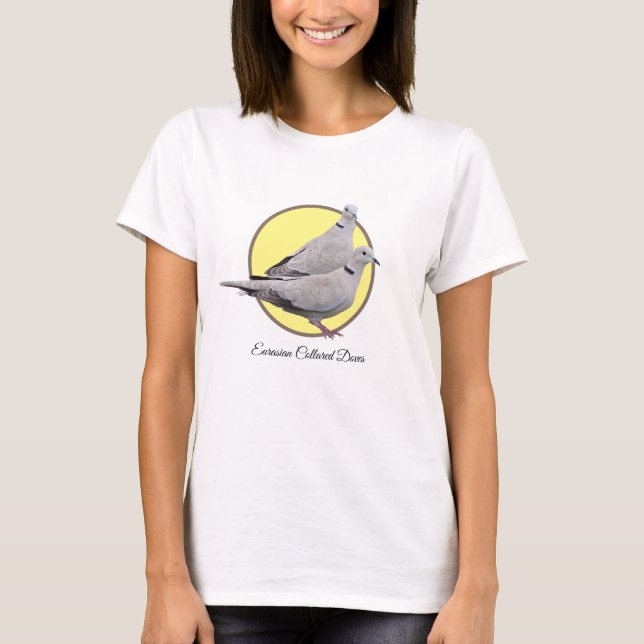 T-shirt Colombe colletée par Eurasien (Devant)