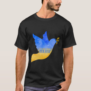 T-shirt Colombe de la paix en Ukraine Je suis avec le drap