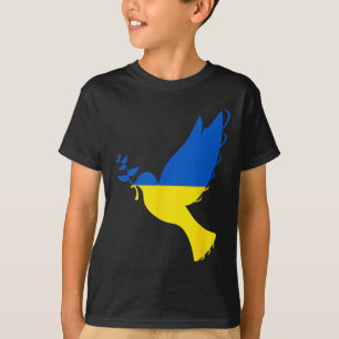 T-shirt Colombe de la paix en Ukraine. Soutenez l'Ukraine.