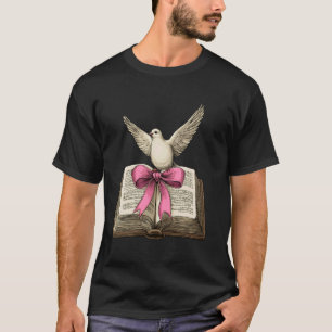T-shirt Colombe de pasteur chrétien à nœud coquette maman