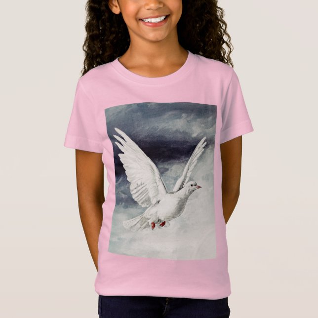 T-Shirt Colombe du Saint-Esprit Confirmation religieuse et (Devant)