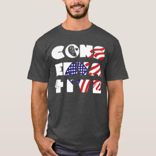 T-shirt Colombe noire Croix Drapeau américain Pro-Life Con