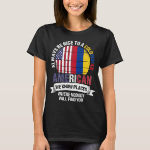 T-shirt Colombian American Nous connaissons Place Colombia