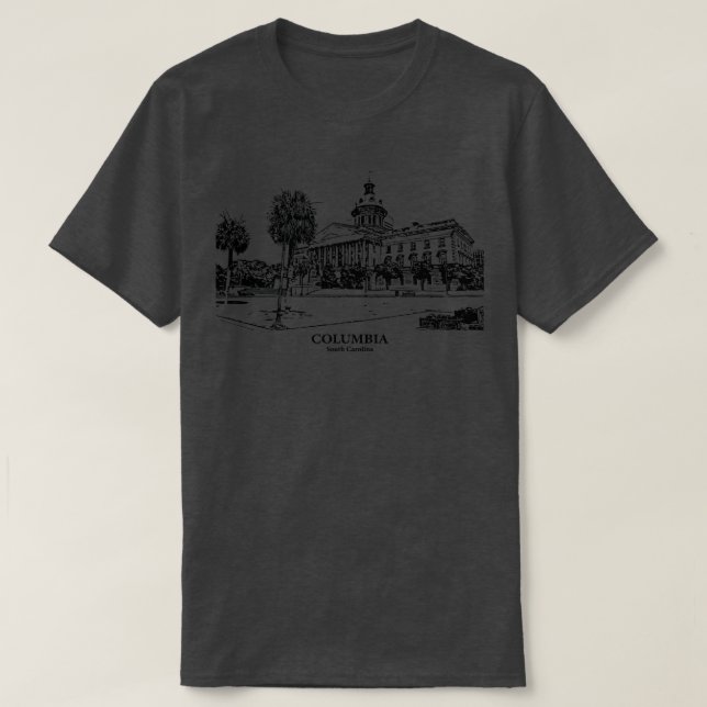 T-shirt Colombie-Britannique Caroline du Sud 1 (Design devant)
