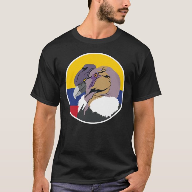 T-shirt Colombie condor andin animal national colombien (Devant)
