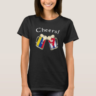 T-shirt Colombie Cuba Drapeau Cheers Beer Groer Patriot Co