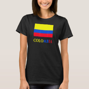 T-shirt Colombie Drapeau Bandera Colombiana Pays Colombien