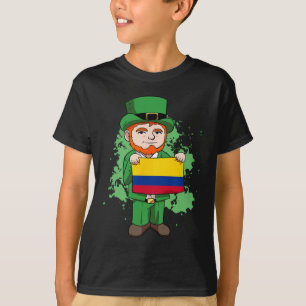 T-shirt Colombie Fier Drapeau Colombien St. Patricks Day L