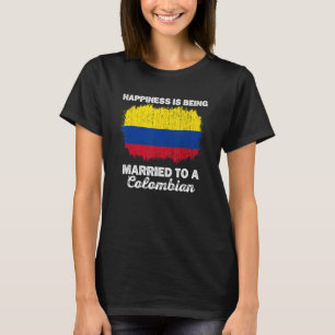 T-shirt Colombie Mariage Patrimoine Colombien Drapeau Mari