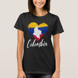 T-shirt Colombie Nationale Drapeau Nationale Colombienne H