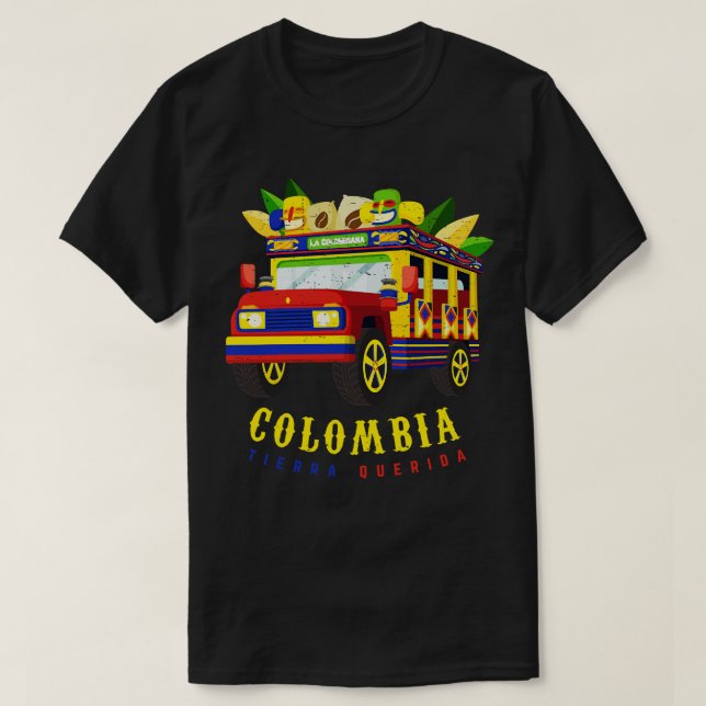 T-shirt Colombie Tierra Querida Chiva Colombiana (Design devant)