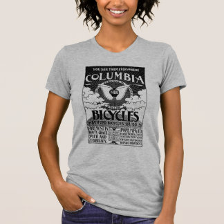 T-shirt Colombie vintage va à vélo la chemise de publicité