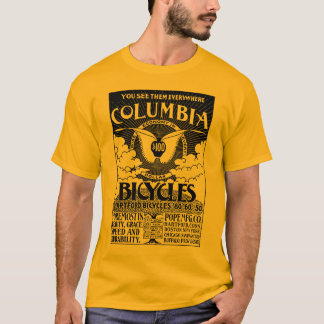T-shirt Colombie vintage va à vélo la chemise de publicité