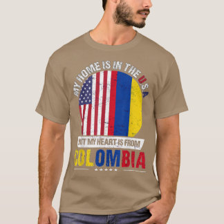 T-shirt Colombien American Patriot Heart vient de Colombie