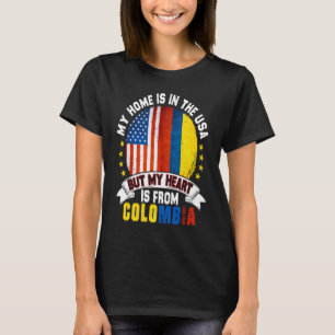 T-shirt Colombien American Patriot Heart vient de Colombie