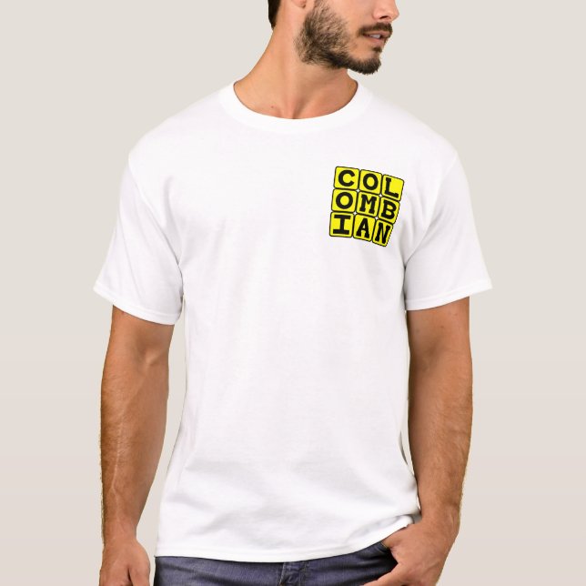 T-shirt Colombien, Nationalité (Devant)