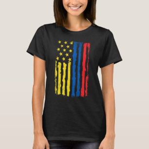 T-shirt Colombienne American Pride Usa Drapeau Columbia Ra