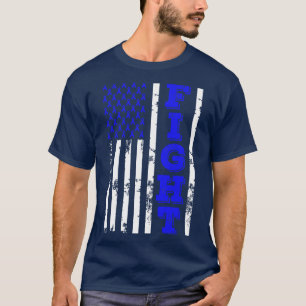 T-shirt Colon Cancer Awareness Flag 4th Of