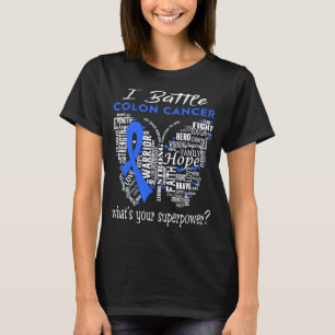 T-shirt Colon Cancer Awareness Mois Ribbon Don