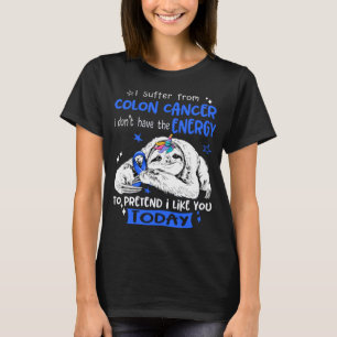 T-shirt Colon Cancer Awareness Mois Ribbon Don