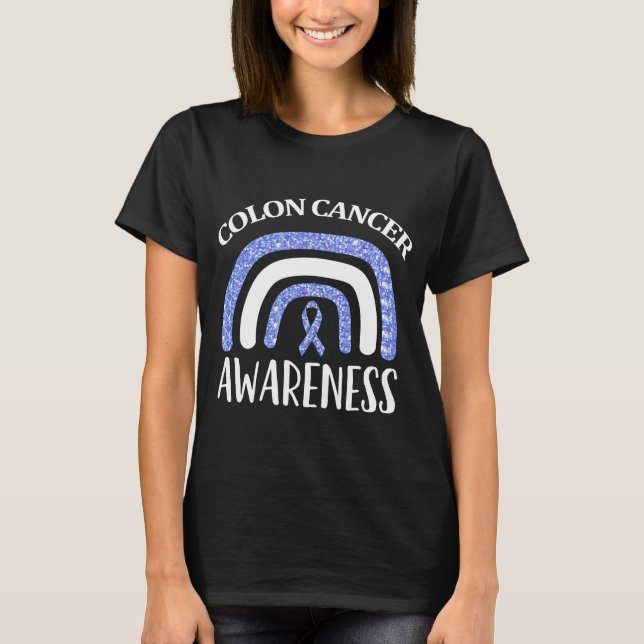 T-shirt Colon Cancer Sensibilisation Mois du cancer colore (Devant)