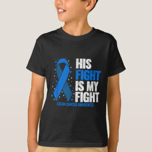 T-shirt Colon Cancer Son combat est mon combat Colon Cance