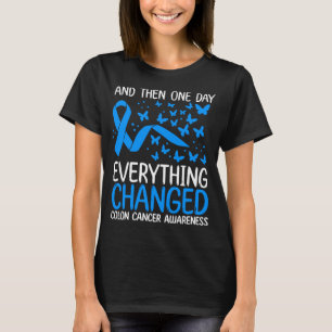 T-shirt Colon Cancer Warrior Ribbon Colon Cancer Awareness