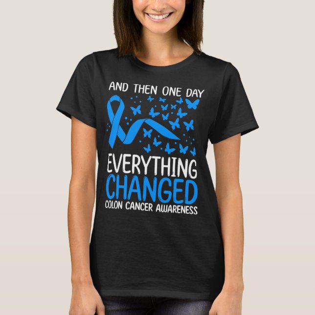 T-shirt Colon Cancer Warrior Ribbon Colon Cancer Awareness (Devant)