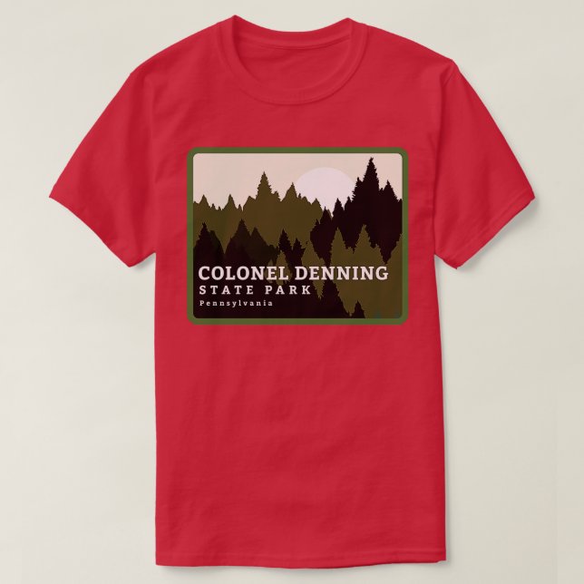 T-shirt Colonel Denning State Park Pennsylvania Forest Sun (Design devant)