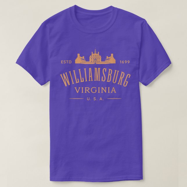 T-shirt Colonial Williamsburg VA Design Williamsburg Virgi (Design devant)