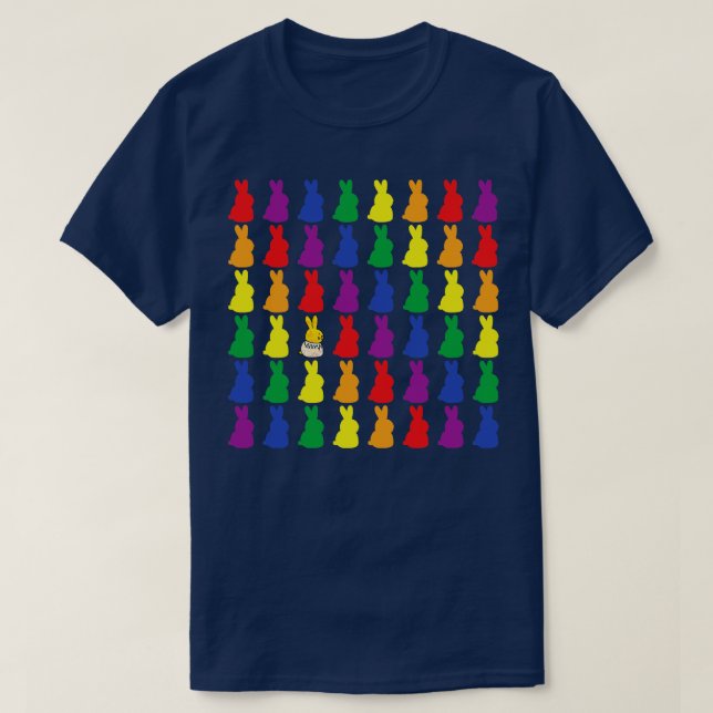 T-shirt Colonie de la Fierté de lapin lapin (Design devant)