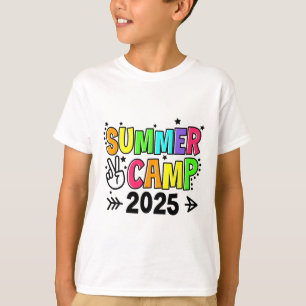T-shirt Colonie de vacances 2025 Camping Feu de camp Vacan