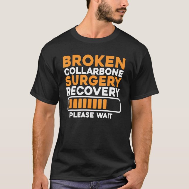 T-shirt Colonne brisée - Clavicule fracturée Blessé Col (Devant)