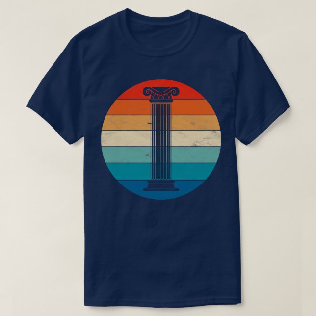 T-shirt Colonne Ionique grecque (Design devant)