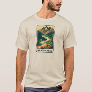 T-shirt Colonnes de la Caroline du Nord Wilson Creek