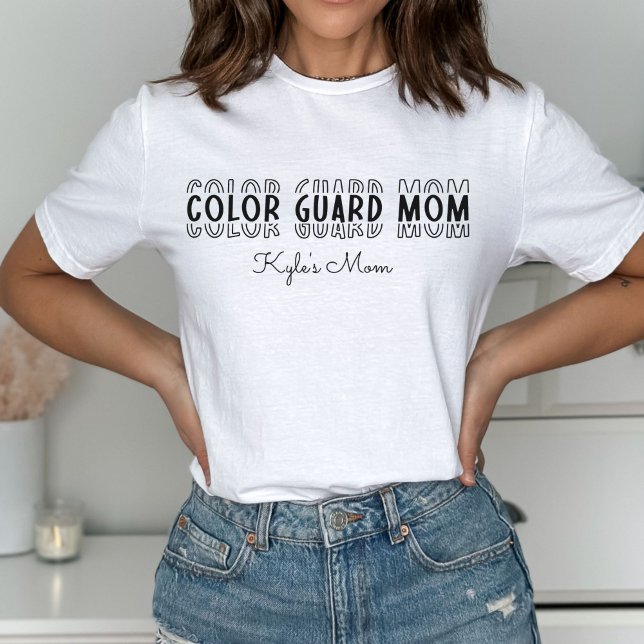 T-shirt Color Guard Marching Band Maman Personnalisable (Color Guard Marching Band Mom Customizable T-Shirt
)