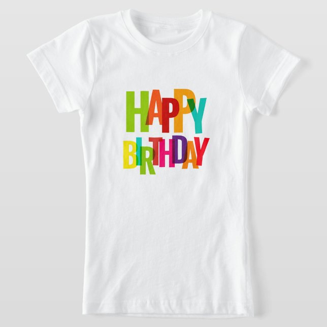 T-Shirt Color Pop "Happy Birthday "Kids Tee  (Colorful birthday magic for your little one!)