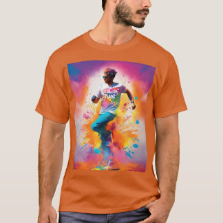T-shirt Color Vibes Run – Tee Graphique Splash of Life"