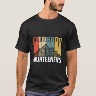 T-shirt Colorado 14Ers Fourtins Randonnées Retro Vintage G