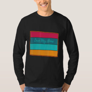 T-shirt Colorado Accueil État Rétro Aimer Ma maison Vintag