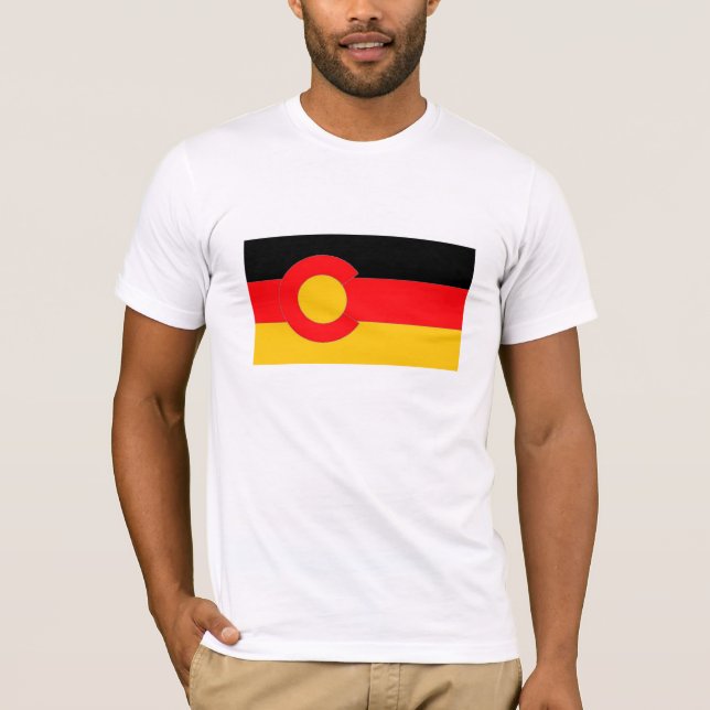 T-shirt Colorado allemand Tee Bella Canvas (Devant)