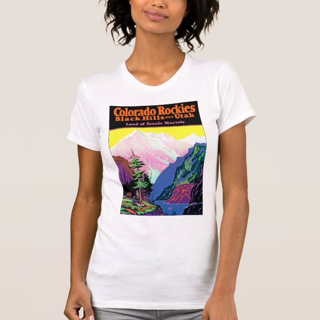 T-shirt Colorado ~ Black Hills et Utah (Devant)